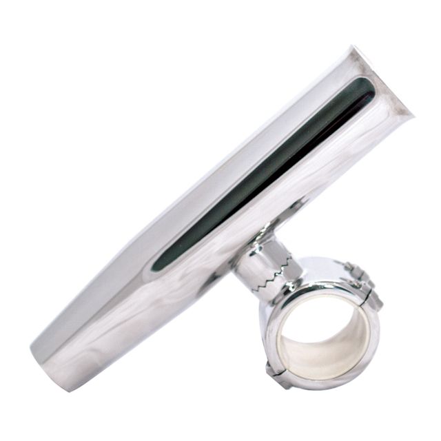 Tigress Polished SS Adjustable Clamp-On Rod Holder 1-1/2"
