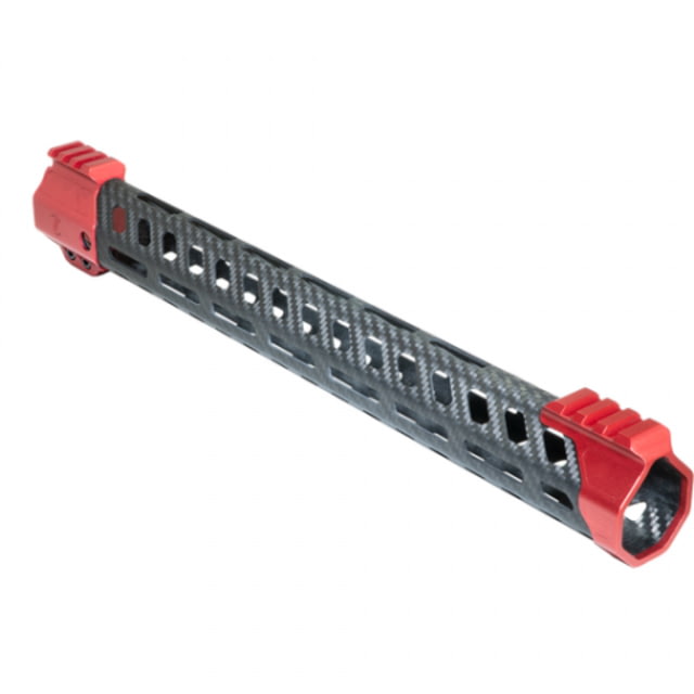 Timber Creek Enforcer 15in M-Lok Handguard Red Anodized CF E15 HG - Timber Creek