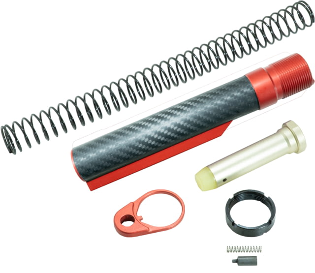 EDEMO Timber Creek Enforcer Carbon Fiber Buffer Tube Kit Red Anodized CF BTK R EDEMO1 - Timber Creek Outdoors