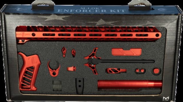 Timber Creek TCO Enforcer Complete Build Kit for AR-15 M-LOK Ambidextrous Red Enforcer Kits