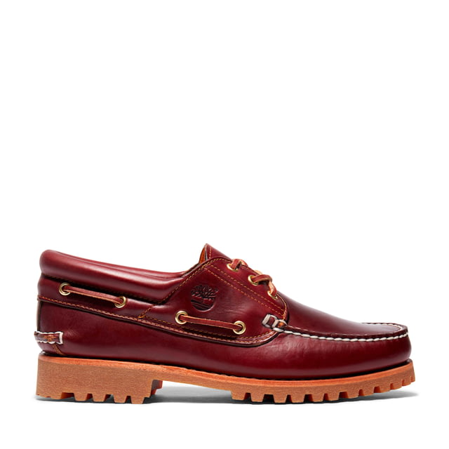 Timberland Authentics 3 Eye Classic Lug - Men's Burgundy Pull Up Medium 8.5 TB050009648-85-Medium