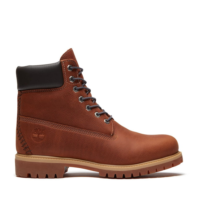 Timberland Premium 6-Inch Waterproof - Men's Rust Full Grain W Dk Gray 10.5 US