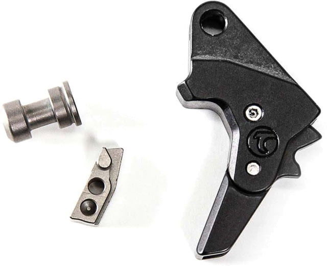 USED Timney Triggers S&W M&P 1.0/2.0 Alpha Competition Pistol Trigger Straight 3lb Pull NP3 Nickel Teflon Black ALPHA SW-MP - Timney Triggers