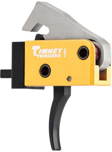 DEMO Timney Triggers AR PCC Curved Shoe Trigger SINGLE STAGE 2.5 to 3 LB Pistol Caliber Carbine Fits all calibers in PCC .40 .45 9mm Gold Actual 681 - Timney Triggers