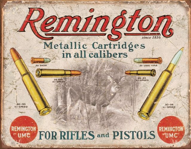 Tin Signs Remington For Rifles Tin Sign TSN