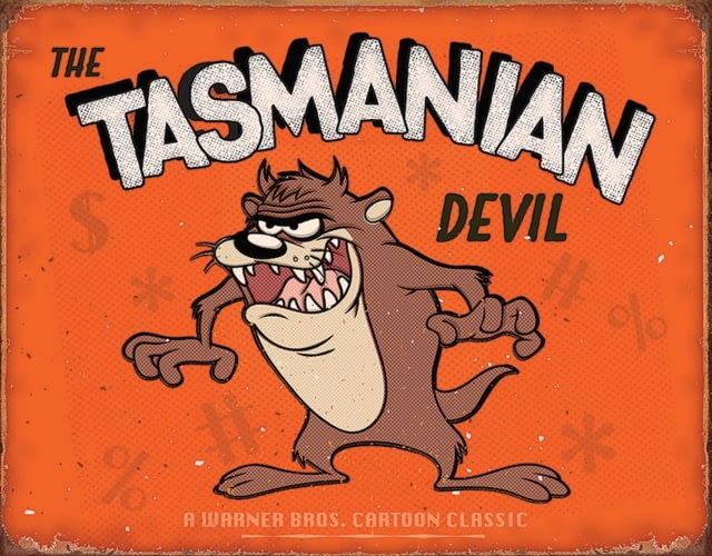 Tin Signs Tin Signs Tasmanian Devil 16in X 12.5in Reproduced From Authentic Vintage Advertising Rich Vibrant Colors And Heavy Embossing Make These Wonderful For - $11.99 at Optics Planet