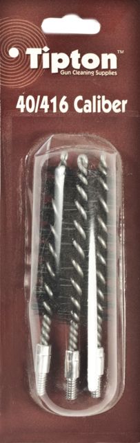 Tipton 40/416 Caliber Rifle Nylon Bristle Bore Brush Shelf Pack of