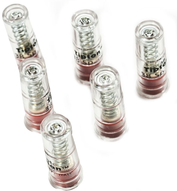 Tipton Snap Cap Revolver 38 Special 357 Mag 6 Pack Red/Clear