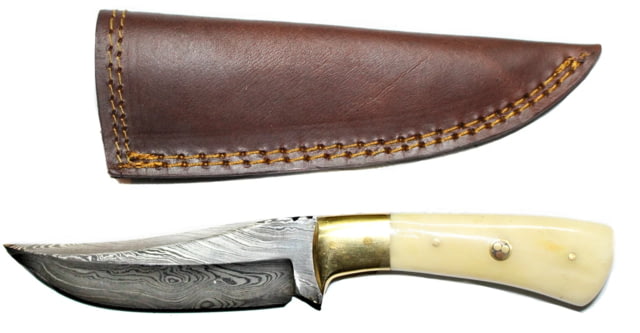 Titan Damascus Fixed Blade Knife 7.3in TD-100 - Titan International Knives