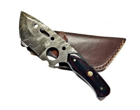 Titan Damascus Steel Clever Style Tanto Blade by Titan TD-175 4.5in - Titan International Knives
