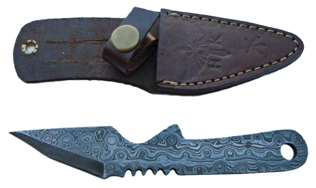 Titan Damascus Steel Fixed 6in Blade Knife TD-036 - Titan International Knives