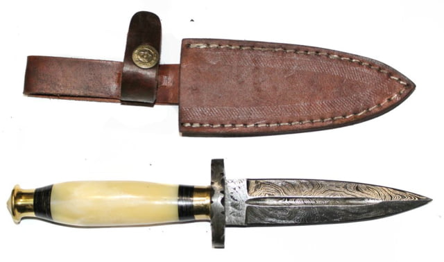 Titan Damascus Steel Boot Dagger 10in TD-012 - Titan International Knives