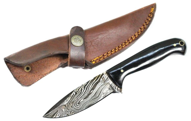 Titan Damascus Steel Hunting 7.6in KnifeTD-004 - Titan International Knives