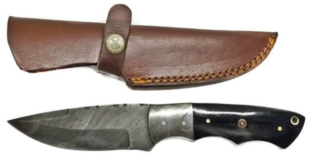 Titan Hand Forged Damascus Camping Drop Point Hunter Knife 9.1 in TD-053 - Titan International Knives