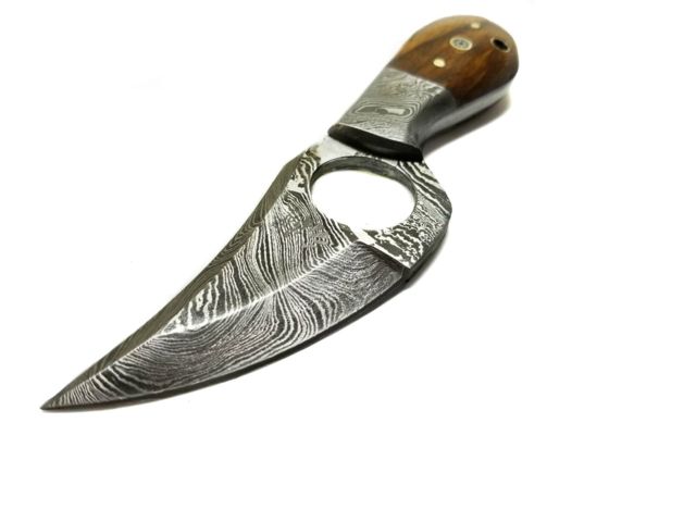 Titan International Knives Damascus Knife Skinner Knife Hand Forged 3.5in Blade 6.5in - Titan International Knives