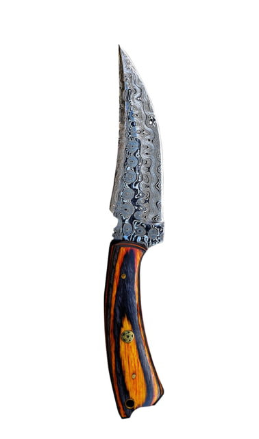 Titan International Knives Damascus Skinning Hunting Hawk Fixed Blade Knife 8 inch - Titan International Knives