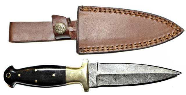 Titan Damascus Steel Double Edge Knife 10.6in TD-032 - Titan International Knives