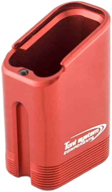 Toni System +8/9 Rounds Magazine Extension for Tanfoglio Small Frame Red 9 - Toni System