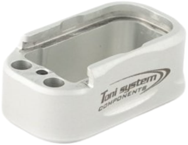 Toni System Base Pad for Glock 48 And Glock 43X Extended Mag Silver - Toni System