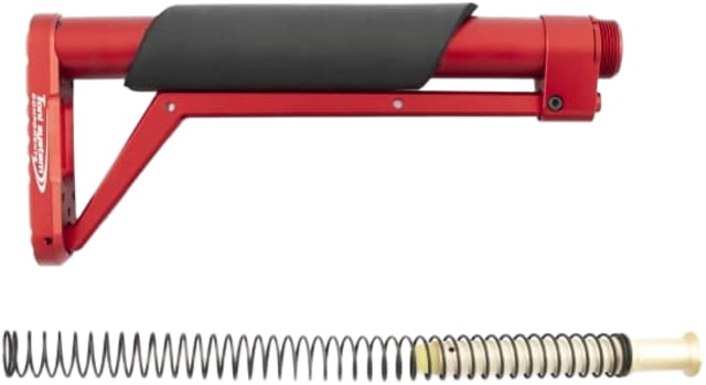 Toni System Fixed Stock 9In - Buffer Spring Included Red - Toni System