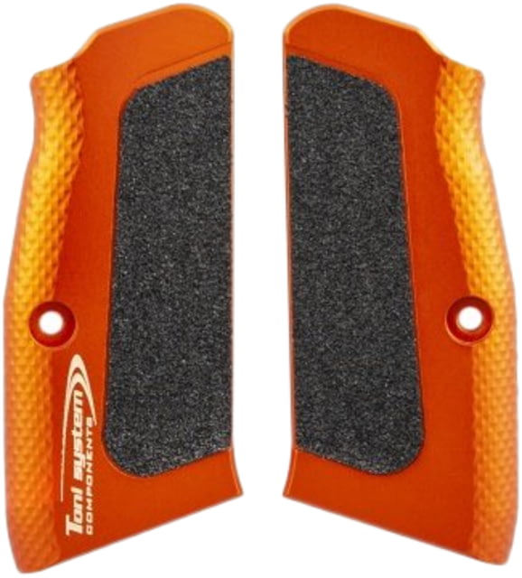 Toni System High Grip Long Grips - Large Frame for Tanfoglio Orange - Toni System