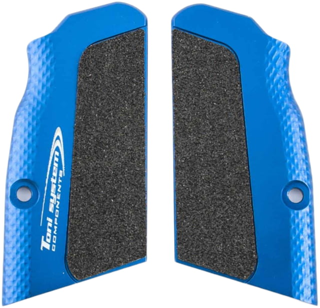 Toni System High Grip Short Grips - Small Frame for Tanfoglio Blue - Toni System