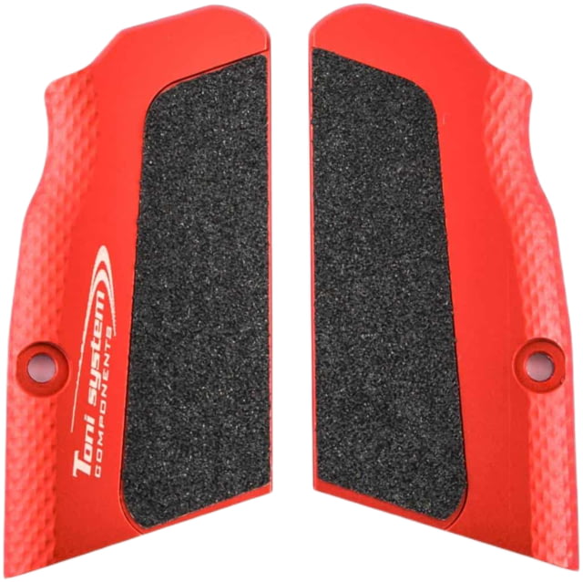Toni System Highgrip Ultra Short Grips - Large Frame for Tanfoglio Domina And Limited Custom In The Unica Set-Up Red - Toni System