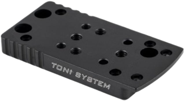 Toni System Optic Ready Base Plate for Red Dot Type A for Tanfoglio Stock II Optic Post 2022 Black - Toni System
