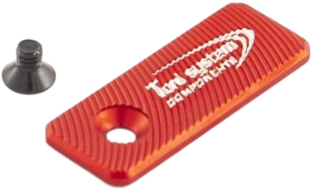 Toni System Oversized Release Button Sided Hole 42mmx16mm Red - Toni System