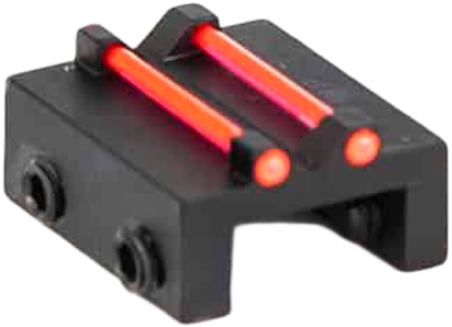 Toni System Rear Sight for Rib Less Than 81 mm With Red Optic Fiber 1 mm Black - Toni System