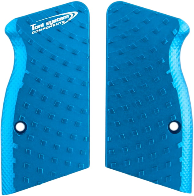 Toni System Short Vybram Grips for Tanfoglio P19L-P21L-T95F Blue - Toni System