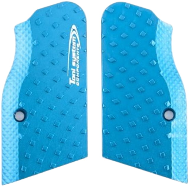Toni System Vibram Ultra Short Grips - Large Frame for Tanfoglio Domina And Limited Custom In The Unica Set-Up Blue - Toni System