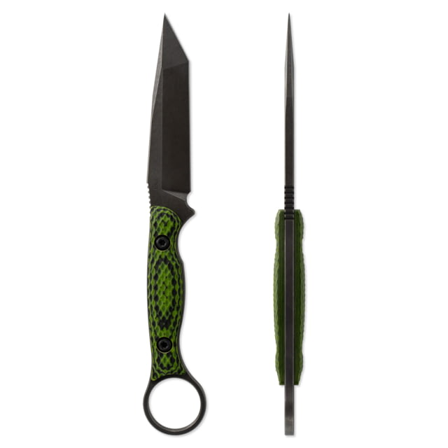 Toor Knives Dealer Exclusive Phosphor Green Serpent Fixed Blade Knife 3.75in Steel CPM3V G10 Handle - Toor Knives