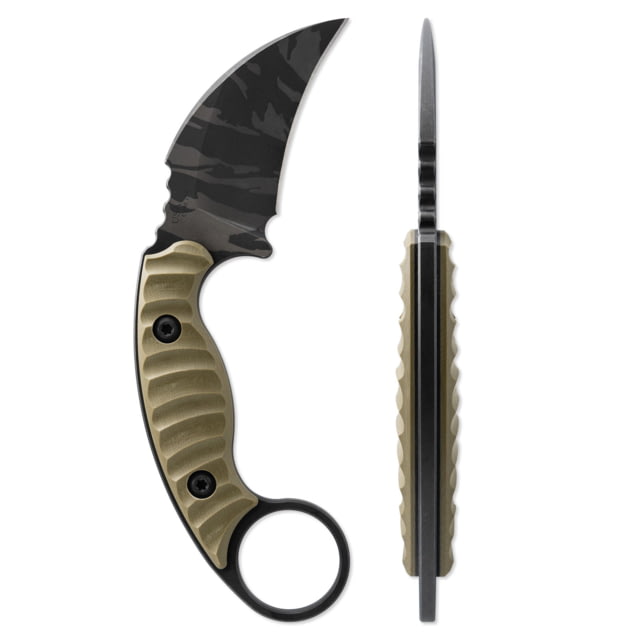 Toor Knives Karsumba R Fixed Blade Knife 2.5in CPM 154 Steel G10 Handle Tropic Thunder Black Hydro Static Karsumba - Tropic Thunder - Toor Knives