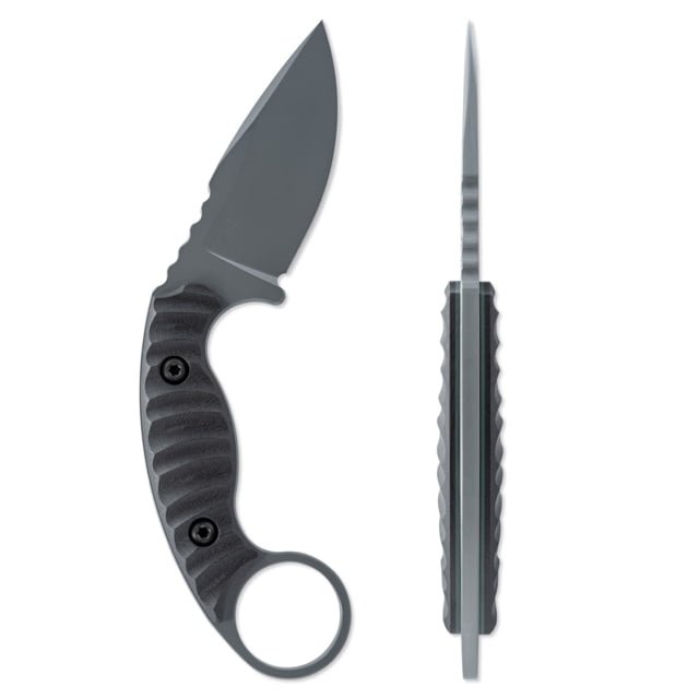 Toor Knives SOF Karsumba S Fixed Blade Knife 2.5in CPM M4 Blade Drop Point Blade G10 Black Phantom Grey Black Karsumba S- Phantom Grey - Toor Knives