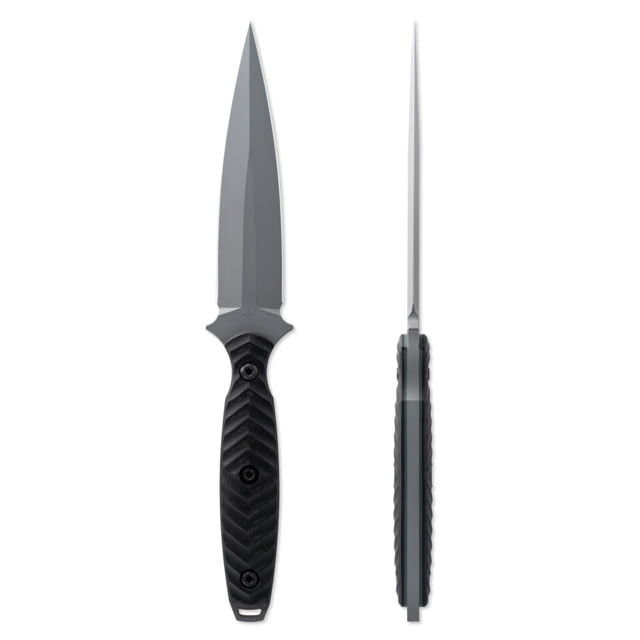 Toor Knives Specter Fixed Blade Knife 4.75in CPM M4 Steel Spear Point G10 Handle Phantom Grey Black Hydro Static Specter - Phantom Grey - Toor Knives