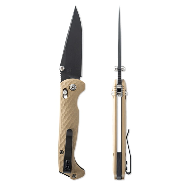 Toor Knives Toor Dropwing Folding Knife 3.5inCPM Magnacut Drop Point G-10 Coyote Tan Handle Dropwing - Coyote Tan