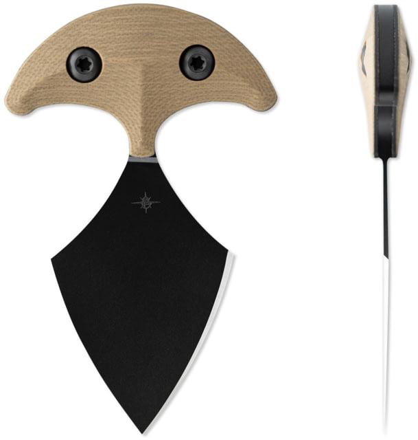 Toor Knives Vasive Push Dagger 2in CPM-154 Steel Black G10 Omaha Tan Vasive - Omaha Tan - Toor Knives