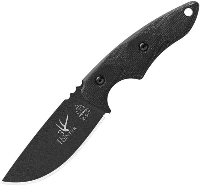 TOPS Knives 3 Pointer Black Canvas Knife
