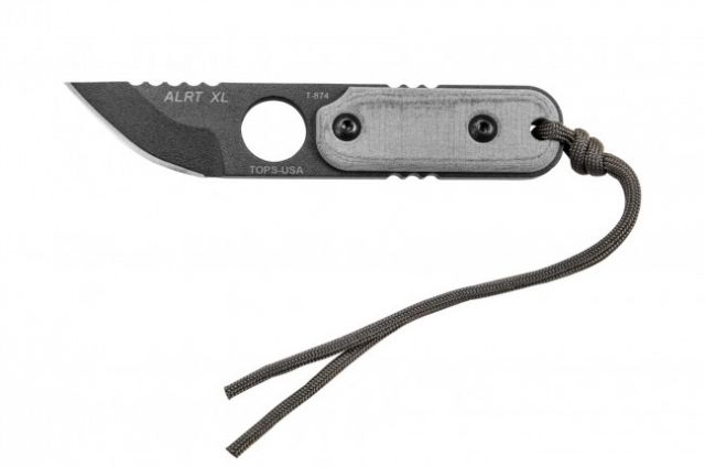 Tops Knives  Hunter's Point Fixed Blade Knife Gray 2.75in - Tops Knives