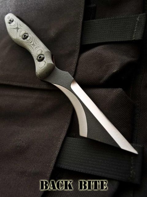 Tops Knives Back Bite Fixed Blade Knife TPBBITE01