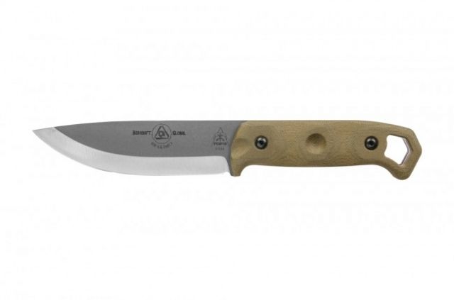 Tops Knives Brakimo Fixed Blade Knife Brown 5.25in
