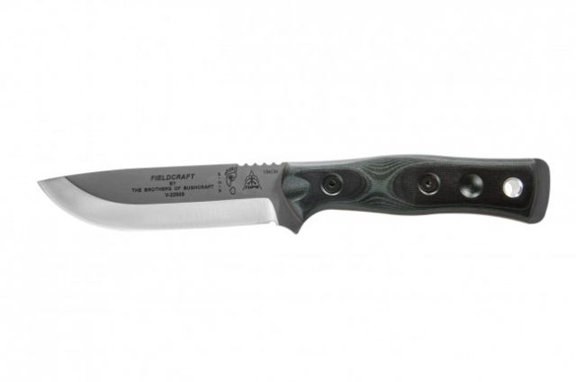 Tops Knives Brothers Of Bushcraft 154cm Fixed Blade Knife w/G10 Handle Green/Black 4.75in - Tops Knives