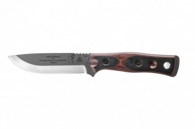 Tops Knives Brothers Of Bushcraft 154cm Fixed Blade Knife w/G10 Handle Red/Black 4.75in - Tops Knives