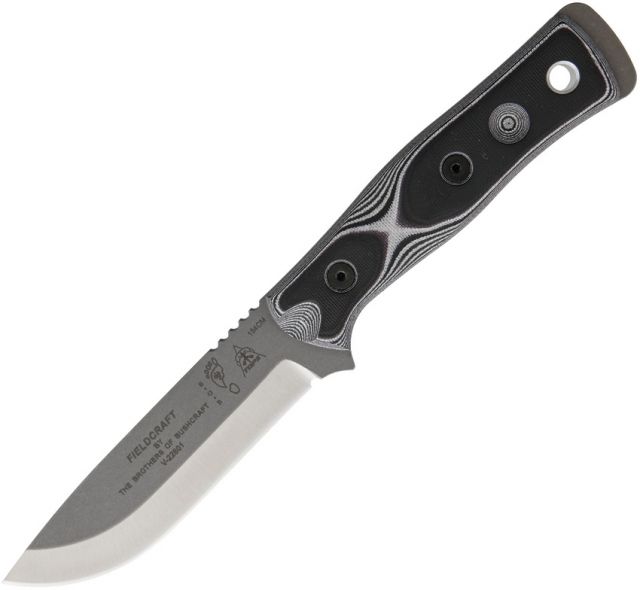 Tops Knives Brothers Of Bushcraft 154cm Fixed Blade Knife w/G10 Handle White 4.75in