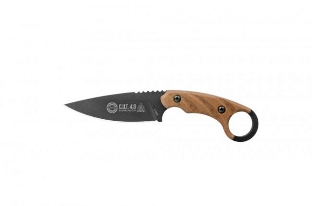 Tops Knives C.U.T 4.0 Fixed Blade Knife Brown 4.25in