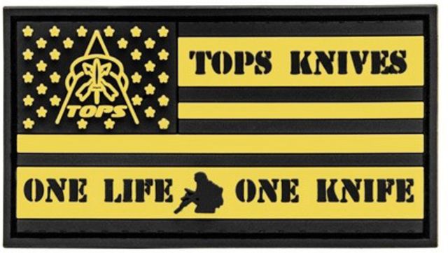 TOPS Knives Flag Patch 3D Effect - Tops Knives