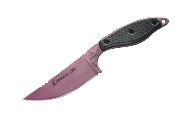 Tops Knives Lioness Elite Fixed Blade Knife Black 4.13in - Tops Knives
