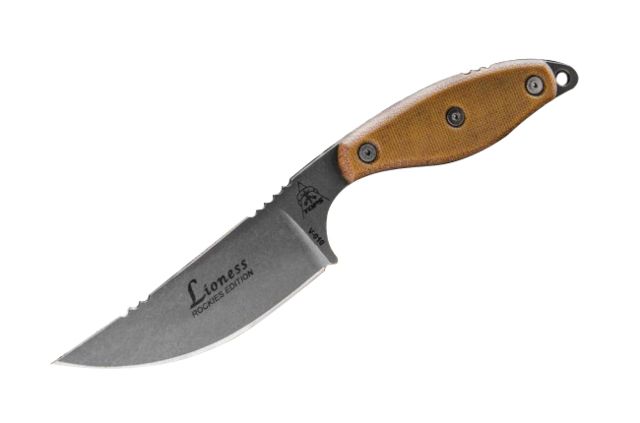 Tops Knives Lioness Rockies Edition Fixed Blade Knife Brown 4.13in