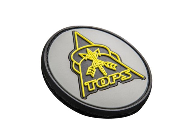 Tops Knives Logo Patch Gray - Tops Knives